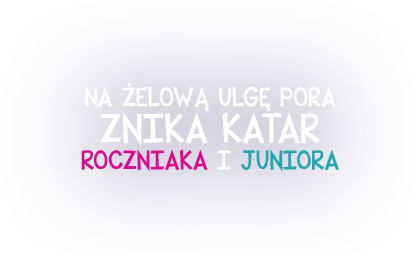 Na żelową ulgę pora. Znika katar roczniaka i juniora.